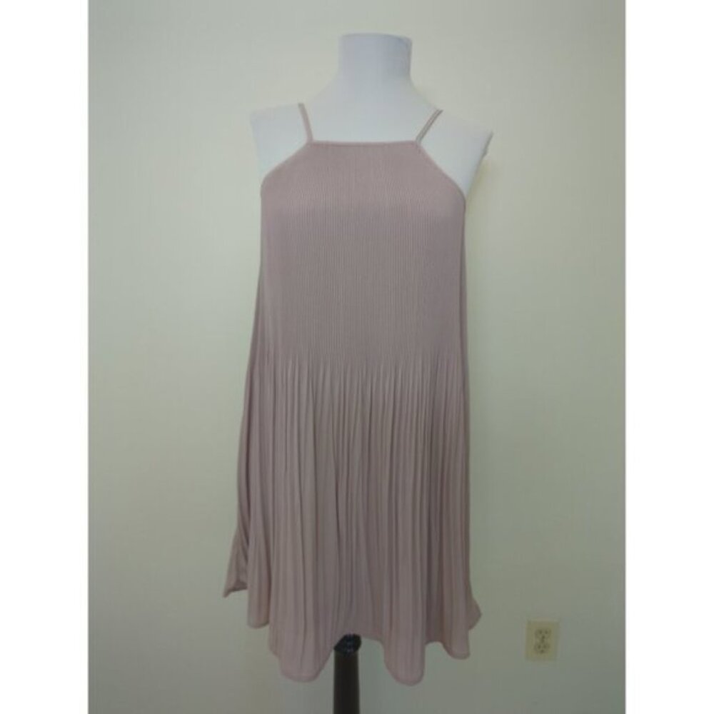 GLAMOROUS Brand Dusty Pink Pleated Dress Size S